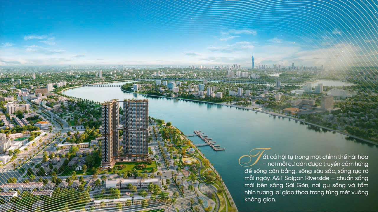 Phối cảnh căn hộ bên sông at saigon riverside