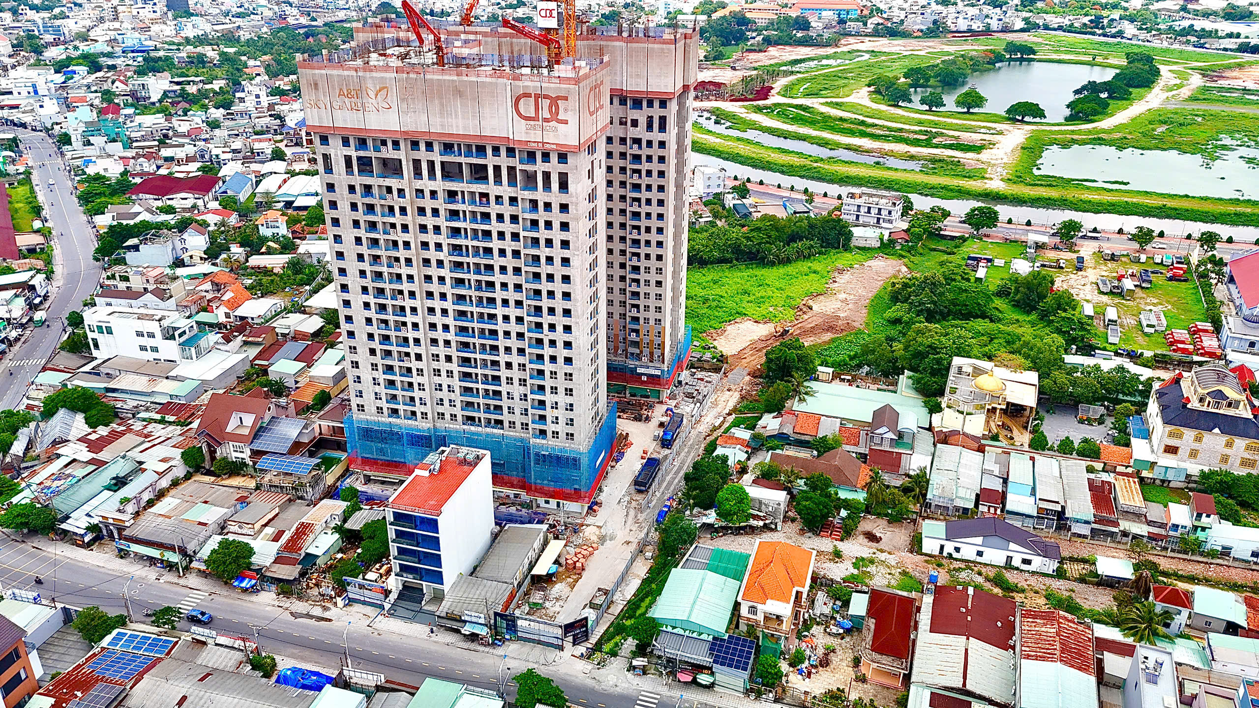 Thực tế tiến độ dự án mới nhất at sky garden