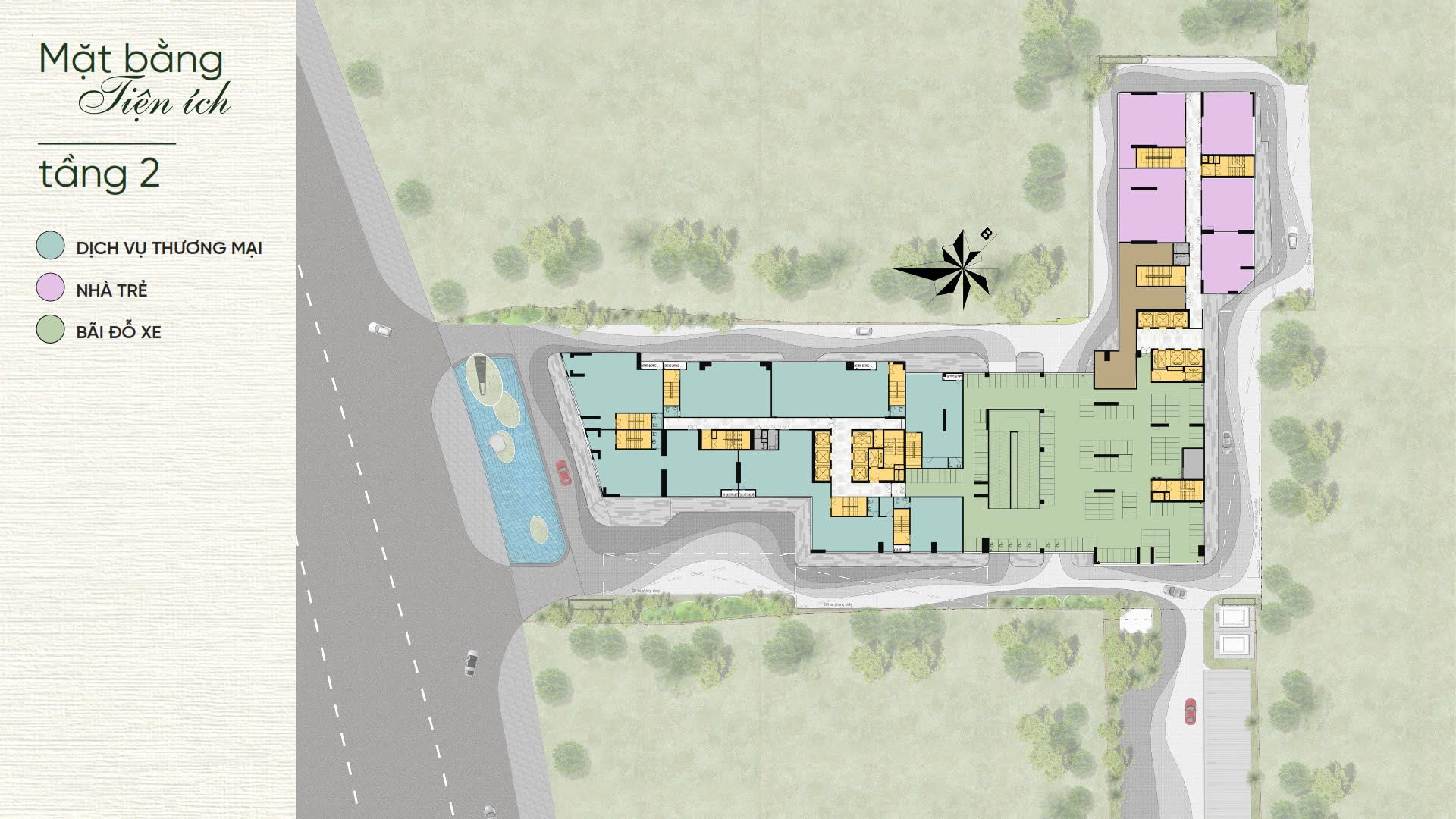 mặt bằng tầng 2