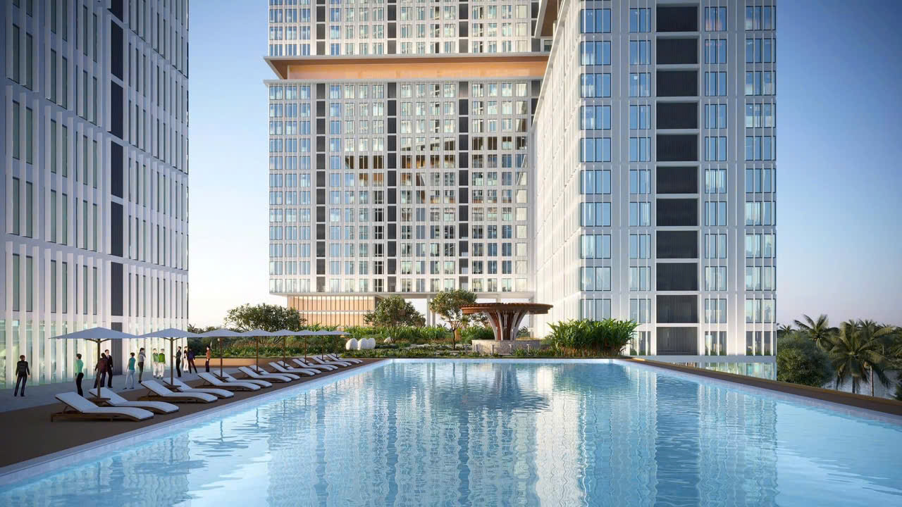 Hồ bơi dự án Landmark Residential