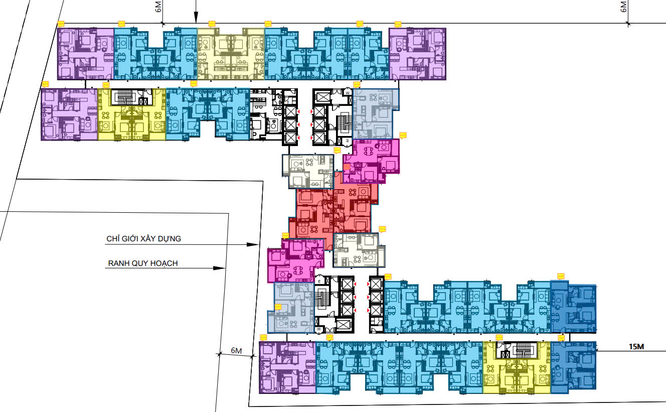 Mặt bằng dự án the new point