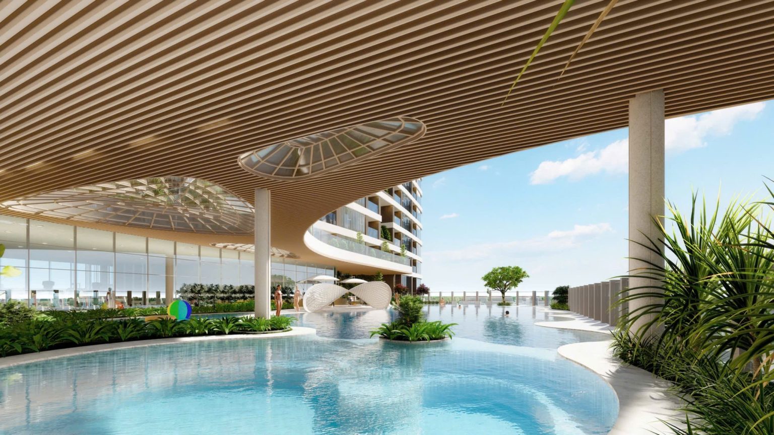 Tiện ích hồ bơi the emerald garden view