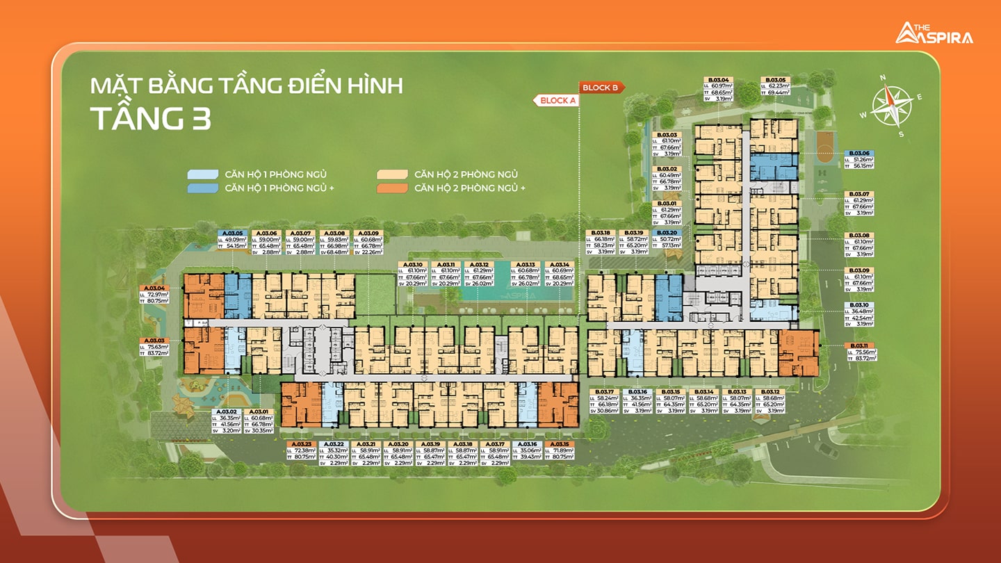 Mặt bằng tàng the aspiri