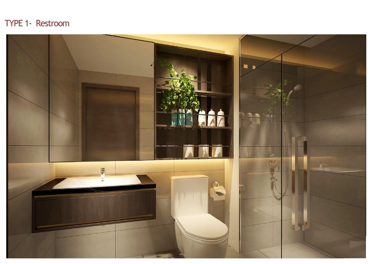 Nhà vệ sinh căn hộ mẫu dự án