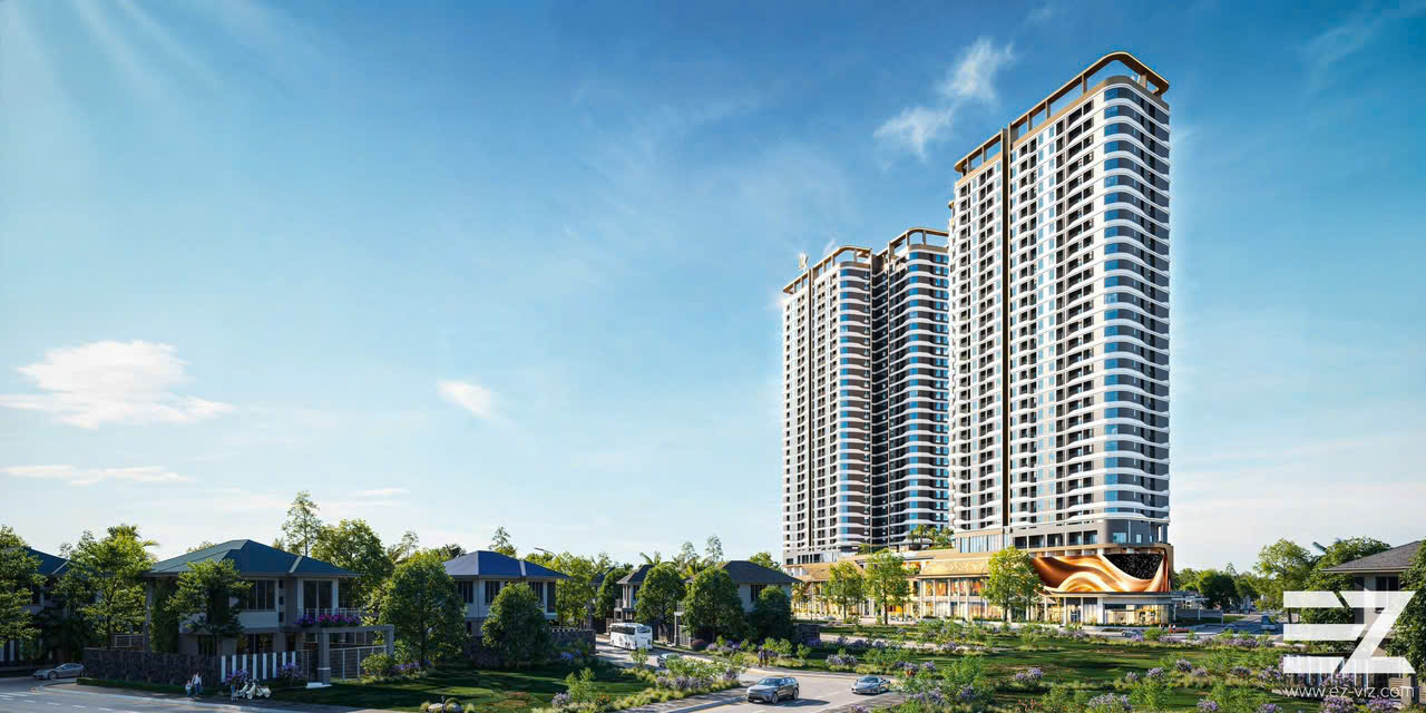 Phối cảnh dự án ak tower bình dương