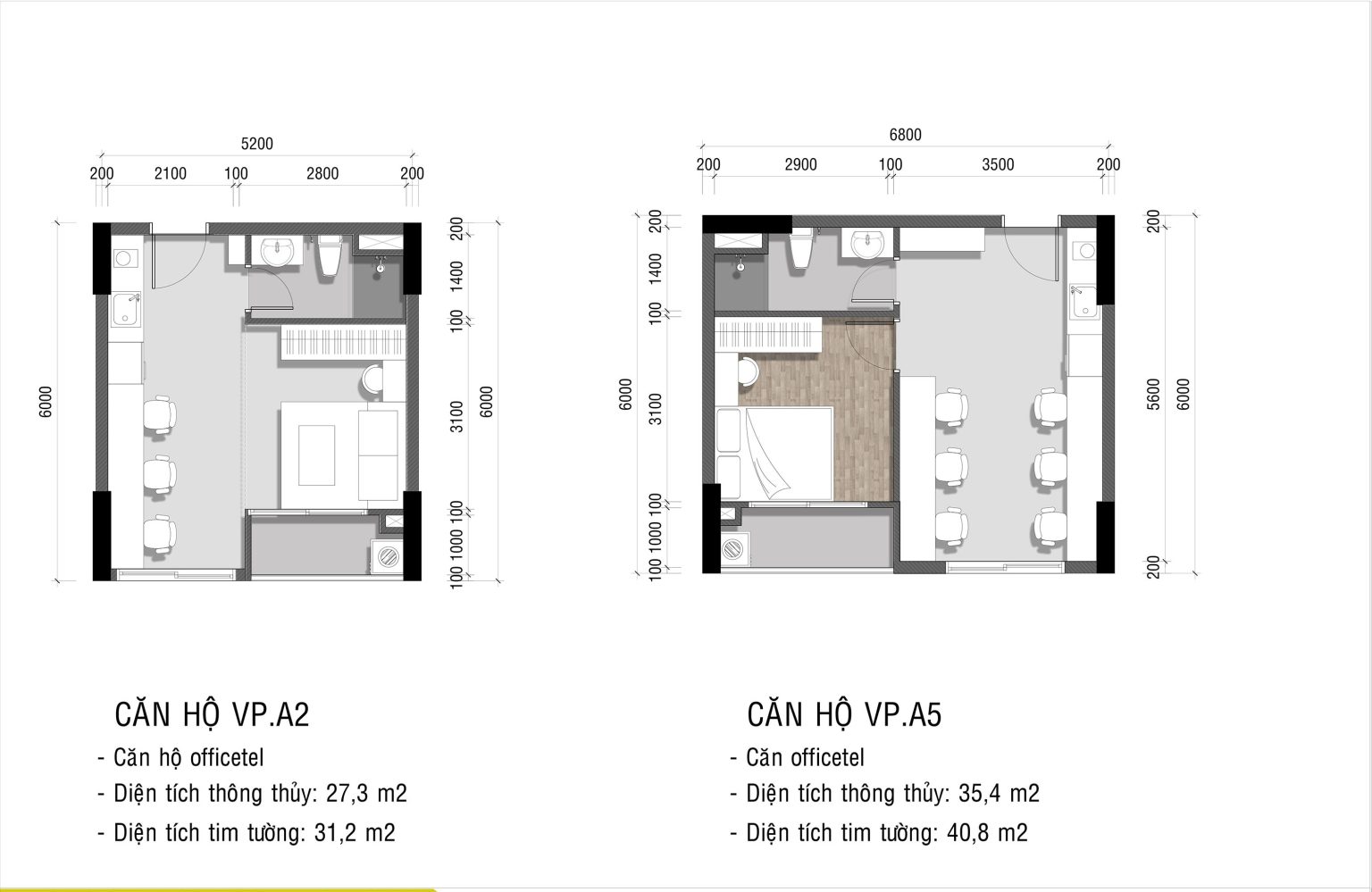 layout căn hộ ava center 1