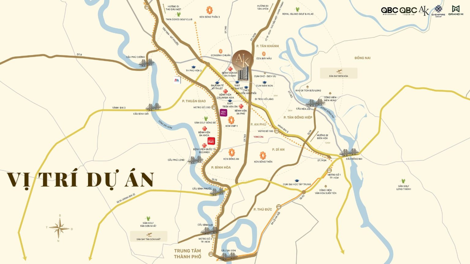 vị trí dự án ak tower