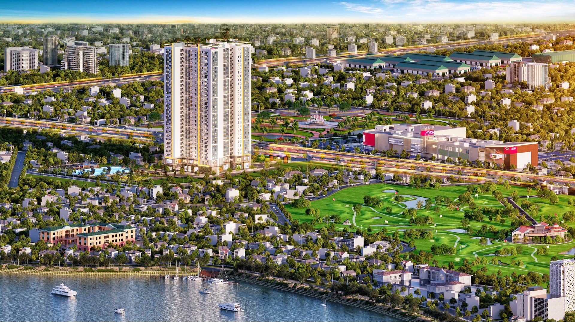 Diamond Boulevard mang đến một không gian sống đẳng cấp, tiện nghi