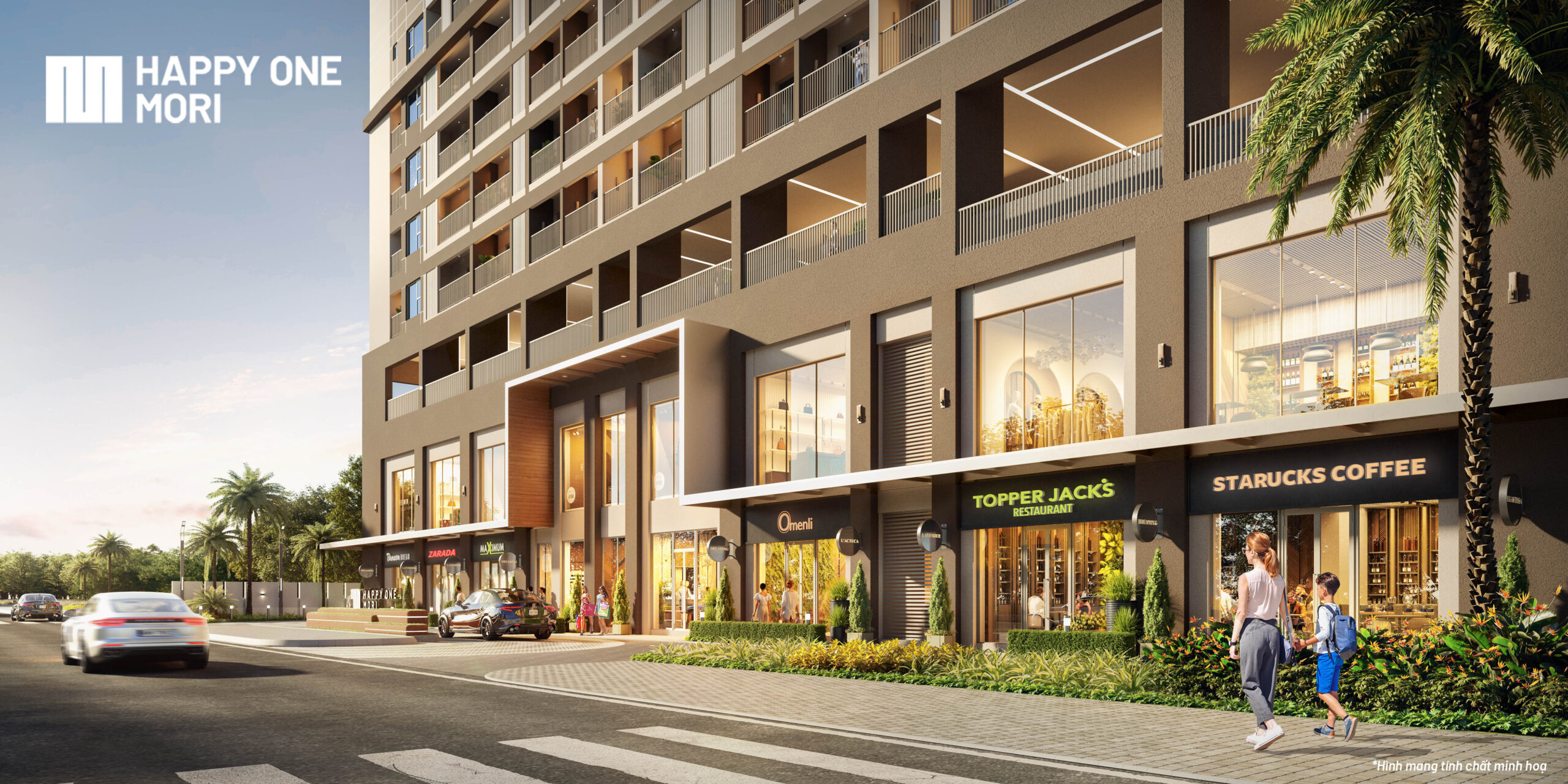 Tiện ích dưới sảnh happy one mori