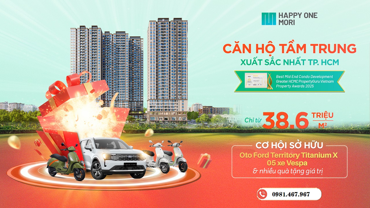 cơ hôi sở hũu happy one mori