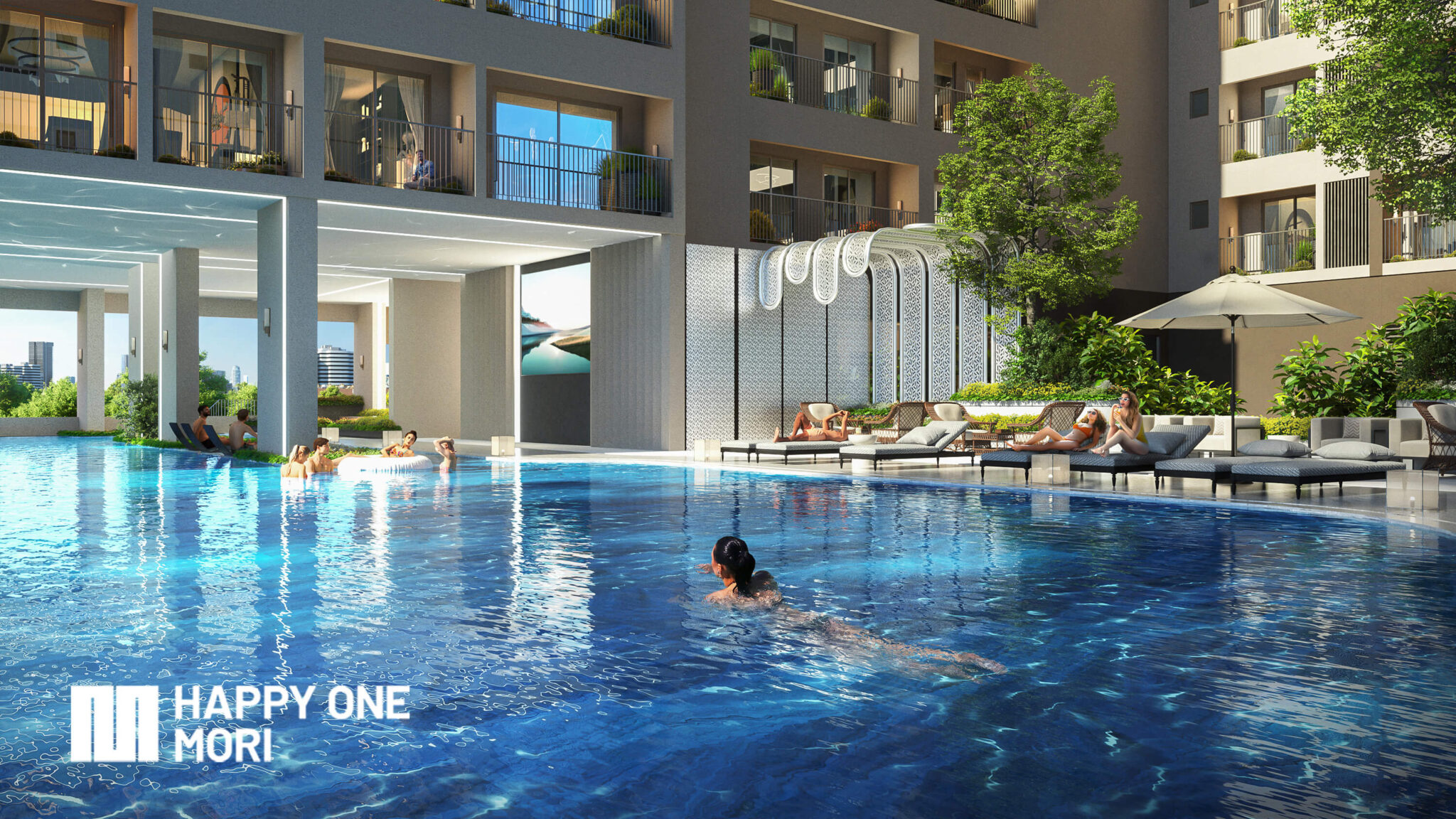 hồ bơi happy one mori