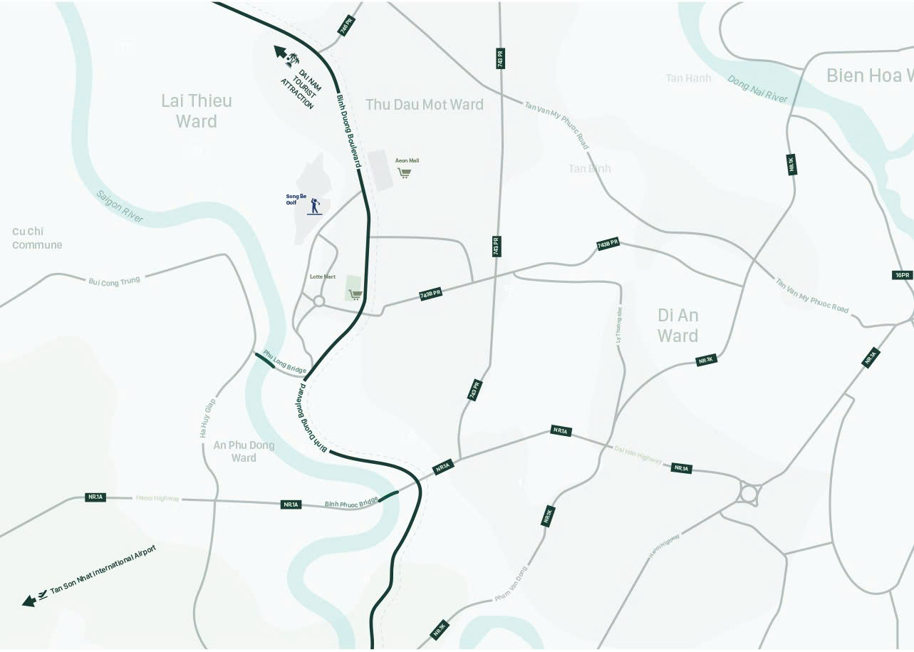 vị trí dự án Setia Gardens Residences