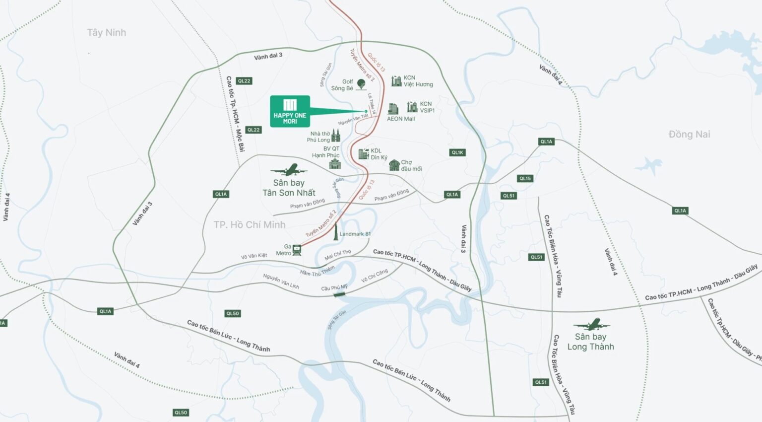 vị trí happy one mori