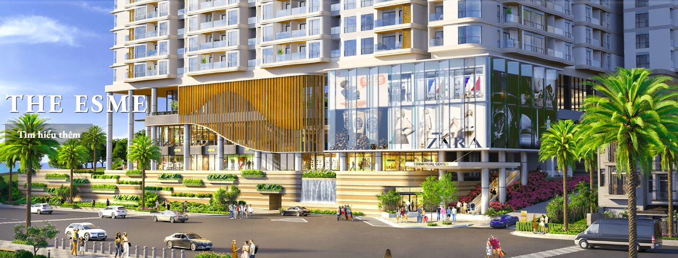 sảnh dưới dự án the esme