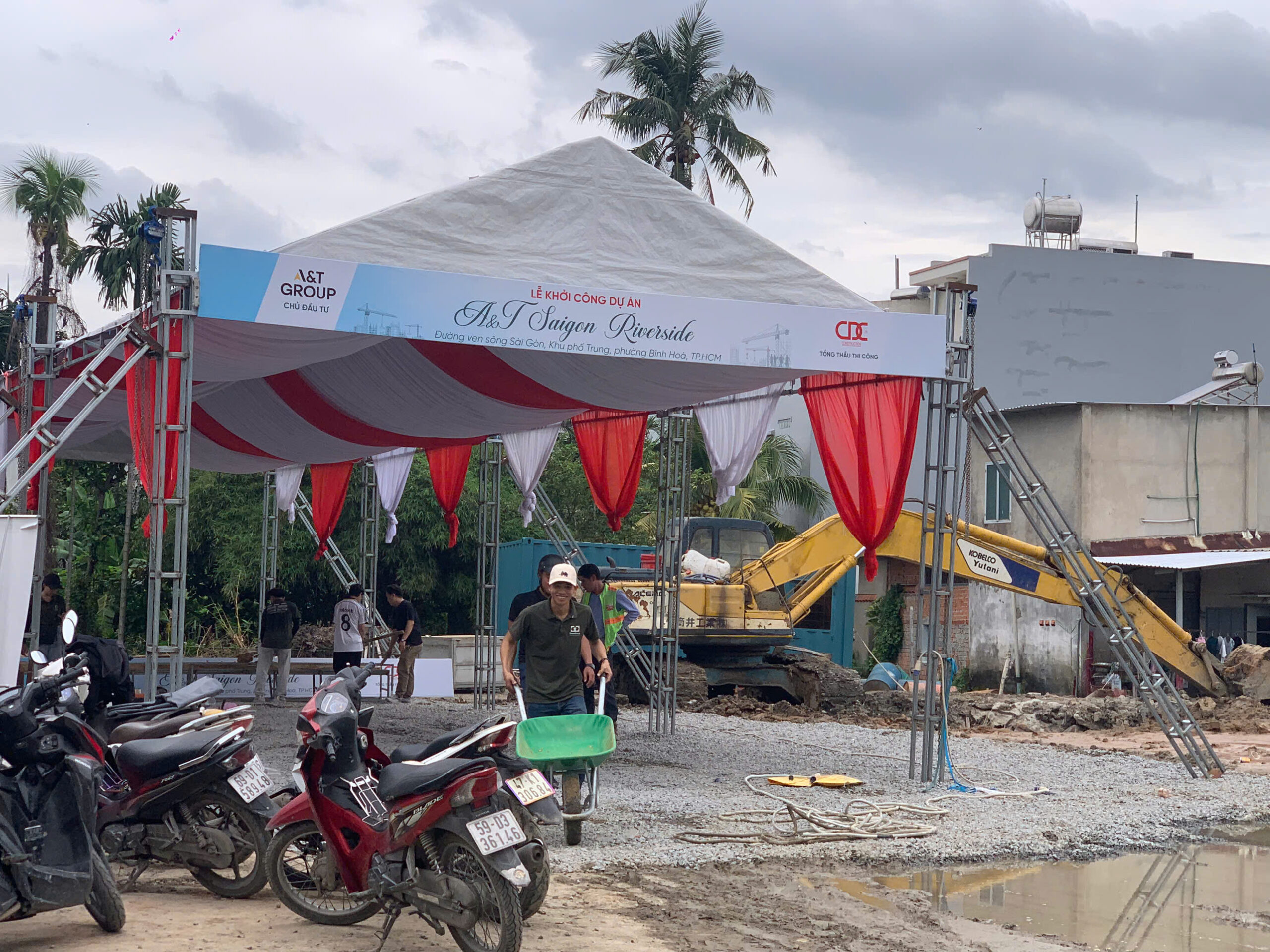 Thi công dự án at saigon riverside với tổng thầu CDC