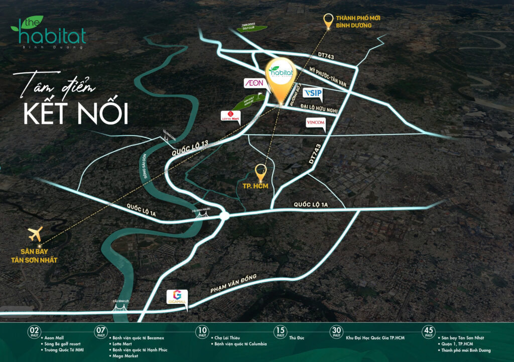 vị trí dự án habita bình dương