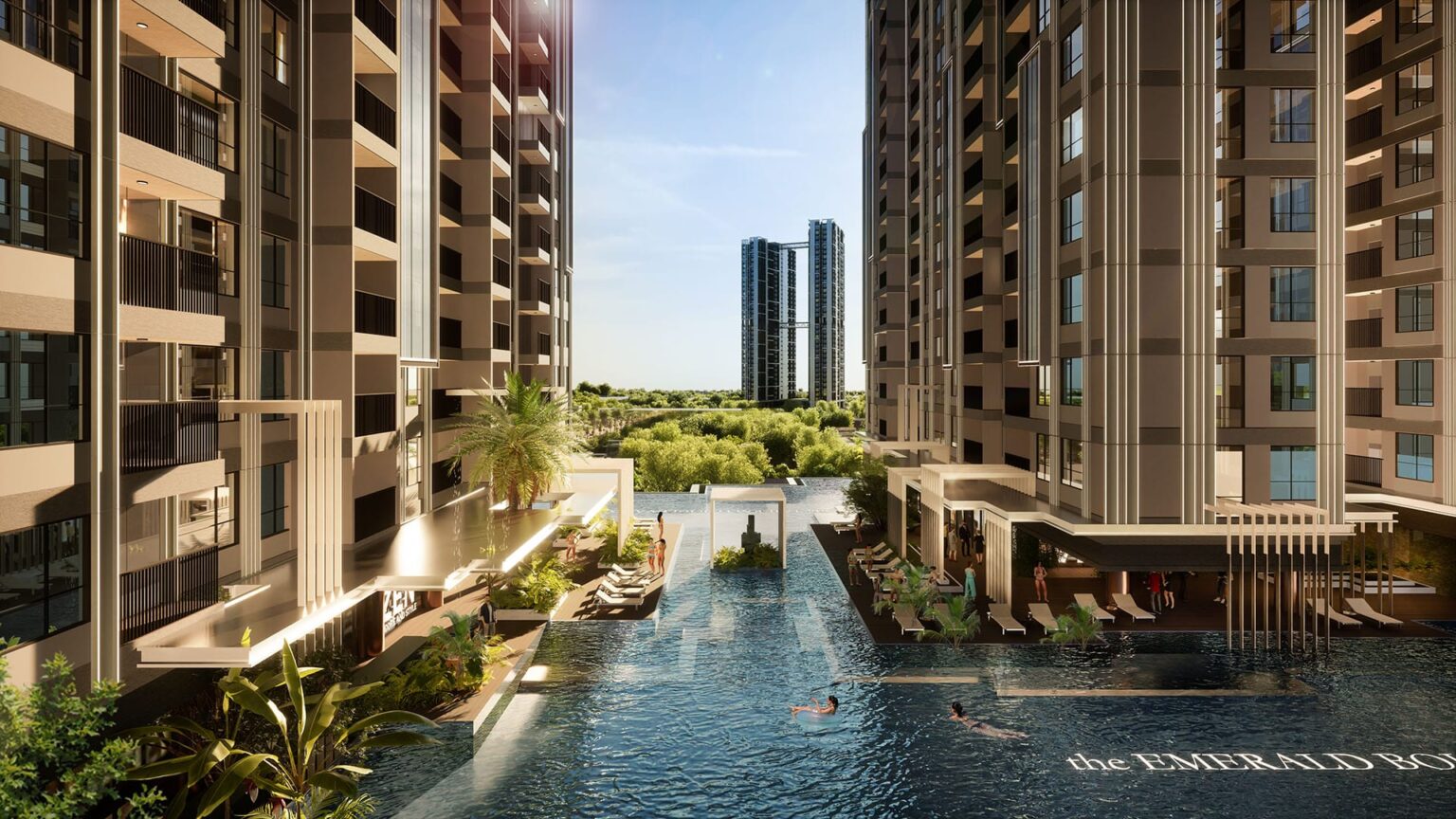 Hồ bơi dự án the emerald boulevard