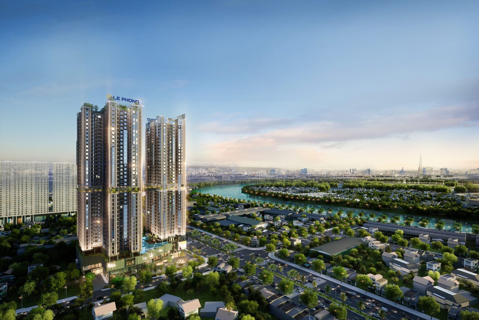 Phói cảnh dự án the emerald boulevard